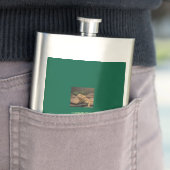 Flasche mit Vinylfolie Flachmann (Beispiel)