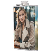 Flasche mit Vinylummantelung Flachmann (Links)