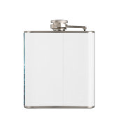 Flasche mit Vinylummantelung Flachmann (Rückseite)