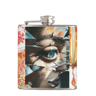 Flasche mit Vinylummantelung Flachmann