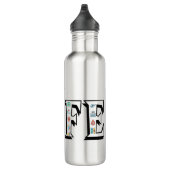 Flasche mit Wasser für Krankenpflege Edelstahlflasche (Rechts)