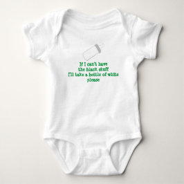 Flasche mit weißem Bodysuit Baby Strampler