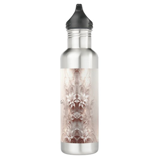 Flasche mit weißem Elfenbein Edelstahlflasche (Rechts)