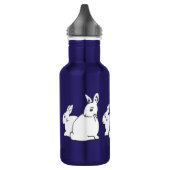 Flasche mit weißem Kaninchen Trinkflasche (Links)
