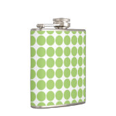 Flasche mit weißem Polka-Dot-Muster Flachmann (Rechts)