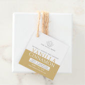 Flasche mit weißem Vanilla-Diffusor Geschenkanhänger (Beispiel)