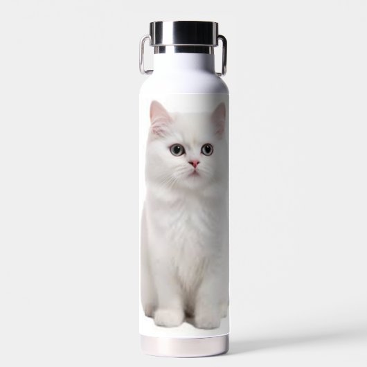 Flasche mit weißer Katze (Vorne)