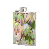 Flasche mit Yucca-Blume Flachmann (Links)