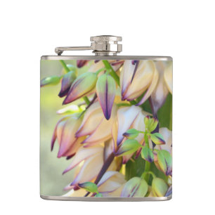 Flasche mit Yucca-Blume Flachmann