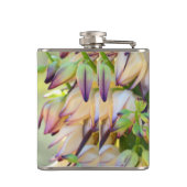 Flasche mit Yucca-Blume Flachmann (Rückseite)