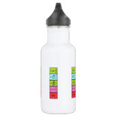 Flasche mit zeitothy periodischem Tabellennamen Trinkflasche (Rechts)