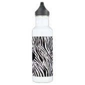 FLASCHE MONOGRAMMzebra-PRINT-WATER Edelstahlflasche (Rechts)