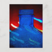 Flasche nach oben postkarte (Vorderseite)
