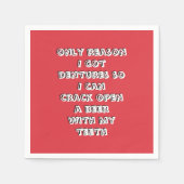 Flasche öffnet Teeth Napkins Serviette (Vorderseite)