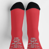 Flasche Öffnung Zähne T - Shirt Socken (Oben)