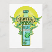 Flasche Olivenöl Postkarte (Vorderseite)