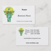 Flasche Olivenöl Visitenkarte (Vorne/Hinten)