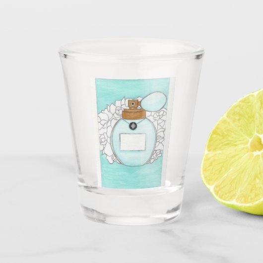 Flasche Parfüm Schnapsglas (Vorderseite)