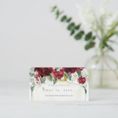 Flasche Peonies beim Hochzeitsehen der Online-RSVP Visitenkarte (Stehend Vorderseite)