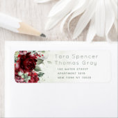 Flasche Peonies Hochzeit Schlichte Umschlagadresse (Insitu)