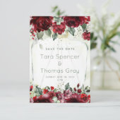 Flasche Peonies Hochzeit speichern Sie die Datumsk Save The Date (Stehend Vorderseite)