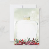 Flasche Peonies Hochzeit speichern Sie die Datumsk Save The Date (Rückseite)