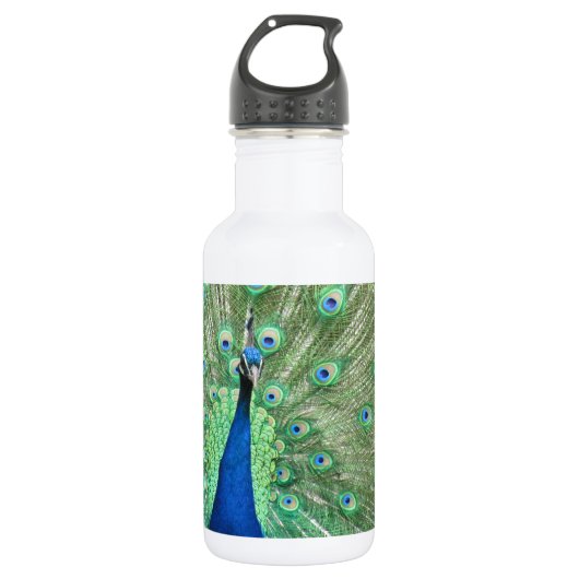 Flasche - Pfau Edelstahlflasche (Vorderseite)