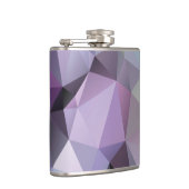 Flasche: Polygon Entwurf-Schatten von Lila u. von Flachmann (Rechts)