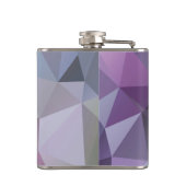 Flasche: Polygon Entwurf-Schatten von Lila u. von Flachmann (Rückseite)