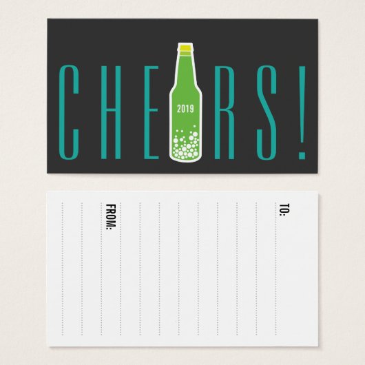 Flasche Pop Chef New Year Holiday Party Geschenk T (Vorne & Hinten)