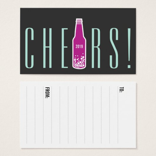 Flasche Pop Chef New Year Holiday Party Geschenk T (Vorne & Hinten)