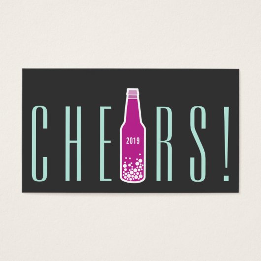 Flasche Pop Chef New Year Holiday Party Geschenk T (Vorderseite)