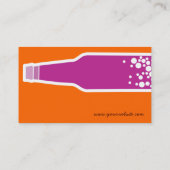 Flasche Pop Pink Spaß Custom Profil Visitenkarte (Rückseite)