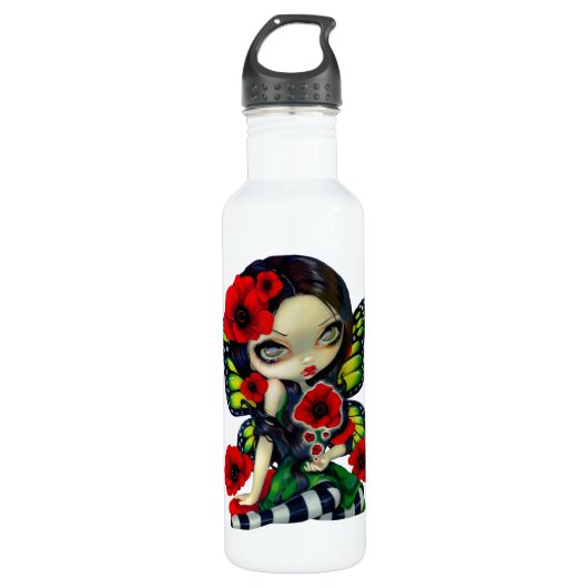 Flasche "Poppy Magic" Trinkflasche (Vorderseite)