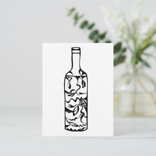 Flasche Postkarte (Stehend Vorderseite)