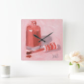 Flasche Quadratische Wanduhr (Zuhause)