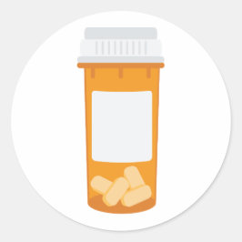 Flasche Runder Aufkleber