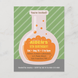 Flasche scherzt Wissenschafts-Geburtstags-Party Einladung