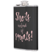 Flasche 'Shots Statt Squats' Flachmann (Links)