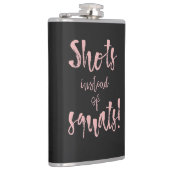 Flasche 'Shots Statt Squats' Flachmann (Rechts)