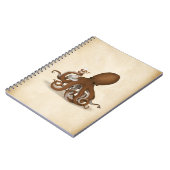 Flasche Steampunkie Wissenschaft der Octopus Holdi Notizblock (Linke Seite)