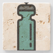 Flasche Steinuntersetzer (Vorderseite)