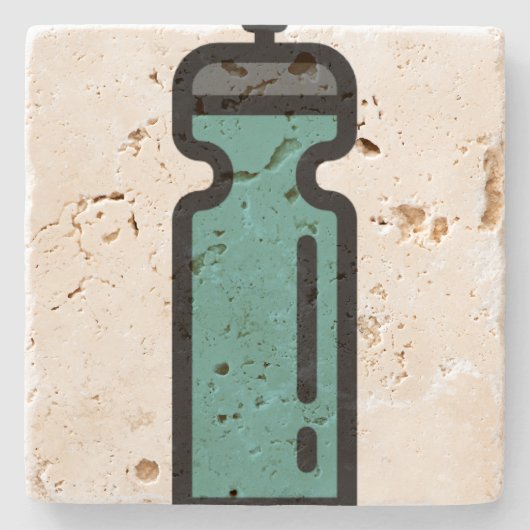 Flasche Steinuntersetzer (Vorderseite)