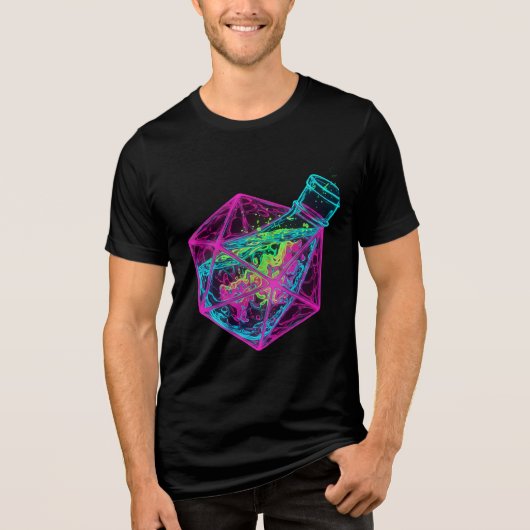 Flasche Tri-Blend Shirt (Vorderseite)