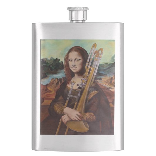 Flasche Trombona Lisa Flachmann (Vorderseite)