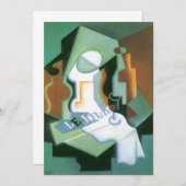 Flasche und Fruchtsaft von Juan Gris, Vintager Kub (Vorne/Hinten)