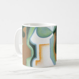 Flasche und Fruchtsaft von Juan Gris, Vintager Kub Kaffeetasse