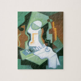 Flasche und Fruchtsaft von Juan Gris, Vintager Kub Puzzle