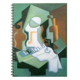 Flasche und Obstschale von Juan Gris, Vintage Kubi Notizblock