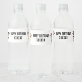 Flasche Wasser ETIKETT - boho floral (Flaschen)